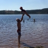 Bild från Dammsjön av @madelenfritz - Här tyckte Fabian om att bada!