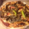 Kebab pizza med nötkött!