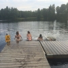 Bild från Sparrsjön av @magols71 - Kvällsdopp i Sparrsjön. Ser kallt ut, men de säger att de är varmt. HUGA!!