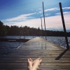 Bild från Stavsjö Badplats av @emelieschepp - Med blåa läppar och hackande tänder ropar barnen det är 