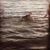 Bild från Steningebadet av @christoffeerhoglund - Milton lär sig simma! #förstadoppet
