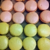 Hallon och päron Macarons