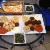 Kyckling och vegetarisk måltid
