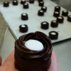 Höstnytt i godbits disken ,minttryffelbit! En godbit gjord på mazarinbotten, chokladtryffel och minttopping!