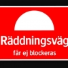 Tänk på det när ni parkerar.  Kan vara era liv som behöver räddas.