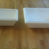 Vi har take away glass i frigolit box. Vi har två storlekar. 800g då kan du välja max 3 olika smaker och 1500g då kan du välja max 4 olika smaker.. 