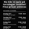 Gott folk, då var det ny vecka och nya upplevelser! 
OBS. att vi ändrat dag för quizen iår, till torsdagar. Med tanke på förra veckans tema; återblick 2015, passar väl inget bättre än att denna vecka ha temat: FRAMTIDEN!
Isak har laddat upp med ett mycket