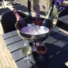 Fira den soliga Fredagen med lite cava på våran uteservering:) #gustusgastrobar