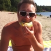 Bild från Storsand Havsbad av @martin.lingvall - Efter fjärde passet #löpning på fem dagar sitter en äggmacka på stranden fint. Precis som #semester ska vara.