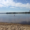 Bild från Stöcksjö Beach av @mogge73 - Hon säger att det är varmt i vattnet!! Ja tror hon inte!!!