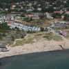 Flygfoto över Åsa Havsbad
