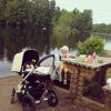 Bild från Tallsjön av @mariavictoriapaananen - Lunch paus vid en jätte mysig sjö innan vi åker vidare! 