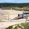  Del av stranden.