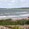  Del av stranden.