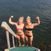 Bild av @hele_ande - Uppfriskande havsbad. ☀️ @bettyboooo #livskvalitet #teamdoubleHpower