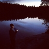 Bild från Trollan av @lydia_d - I en sjö lika spegelblank som hennes iphone fick vi äran att avsluta dagen 