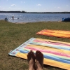 Bild från Västersjön av @moller_sara - Man får passa på att njuta lite innan jobbet. #sol #bad #snartjobba #inikylan
