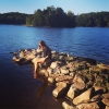 Bild från Västra Ingsjön av @emmanoren - Just like old times @annanca kommer du å badar?