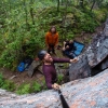 Bild från Ågelsjön av @lindellb - Getting ready to get up that crack!! A evening with fun climbing! Tried ma new shoes at the same time they took me up 6b+ on the secound attempt! Maybe that first 7 will soon be climbed! #funwithfriends #ågelsjön #svettig