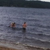 Bild av @kinnabruden - Svinkallt ute o barna badar 