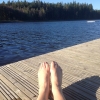 Bild från Ösjön av @tinahsvensson - Årets sista dopp?