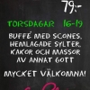 Det är torsdag och vi är i full färd med att förbereda inför eftermiddagens afternoon tea. Ni kommer väl?