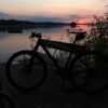 Bild av @teamstrankanmtb - Det börjar bli mörkt tidigt nu, men ingen tokig tur i dag. #mtb #cykelvasan #cykelvasan2015 #strava #solnedgång #sverige #sweden #sunset #landscape #nature #natur #sjö #mountainbike mountainbiking #cykla #teamstrankan #specializ