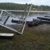 Spridda delar av bryggan