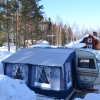 Vinter camping.