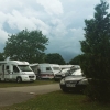 Bild från Bredäng Camping av @tesslindgren - Regn imorse sen sol och nu rullar det in åskmoln som ser riktigt elaka ut, så mysigt att ligga i husvagnen om det brakar loss ordentligt 