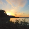 Bild av @kringlepipen - #kronocampinglidköping #vänern #solnedgang #sötabror