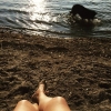 Bild från Ringsjöstrand av @mazi64 - Klockan är 19.10 och 23 grader i luften 