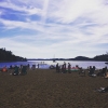 Bild från Nickstabadets Camping & Vandrarhem av @jeanette_samuelsson73 - Myser på stranden i varsin solstol 