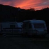 Solnedgång på Smögens Camping & Semesterby