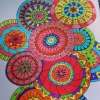 Bild av @pyssel_diy - Blir inte så mycket pyssel i semestertider, men lite mandalas målning i husvagnen har det blivit. ☀️⛺️✏️