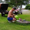 Bild från Grännäsparken av @bikerbruden - Grillbygge på gång av den bästa!