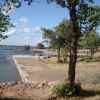 Badet vid campingen