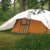 Bild från Ekuddens Camping Mariestad av @petramariejansson - Härligt med retrotält men det verkar inte vara så vattentät... #retro #camping #svensksommar