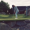 Bild från Haverdals Camping av @obviouslyemma - Minigolf tour 2015 etapp 1. Förloraren måste bada i havet #närbadaihavetärettstraff