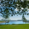 Vår vackra gästhamn, som även är ett av våra tältområden.