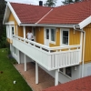 Bild av @oviksmaleri - Sista handpåläggningen av målning villa. 
#målare #målare #domsjö