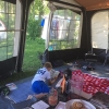 Bild av @granlov - När det är för soligt på stranden får man fika i förtältet. Bästa platsen på Sonjas. Kvällssol, men skugga på dagen. #öland