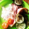 Bild av @ulle_thoresson - Kalvfile bacon egen vitkålssallad och rostade zucchini med timjan #lchf #lchfklubben #lågkolhydratskost #lowcarb #lowcarbhighfat #carbo #carb #ketos #ketosdiet #camping #semester #eat #äta #dinner #middag