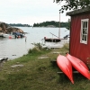 Bild från Tyrislöt Camping av @maddeloostrand - Får bli en tur upp till detta härliga ställe nästa sommar då vädret slog om och det föll 35 mm regn när vi skulle kajaka. Det blev fest i sjöboden istället!