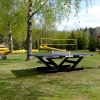 And now we placed our new table tennis at the campingground!