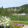 Utsikt från verandan på Receptionen