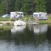 Good they keep a distance from our camping guests. Photo on Channel Islands place C12 and C13