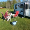 Bild av @christinahauguth - Njuter av livet #camping #husbil #grillat #vin #öl