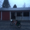 Bild av @lars_berndtson - Vid Trehörningssjö Camping fick vi logi efter ca 12,5 mils trampande. Nu tar vi kvällen. Hälsningar !!! Cykeltramparna