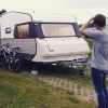 Bild från Trängbo Camping i Nora av @ida013 - Spontan weekend med husvagn, han ser lite bekymrad ut? 